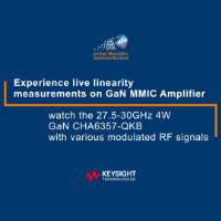 Experience live linearity measurements on GaN MMIC Amplifier