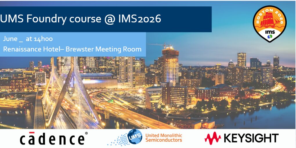 UMS offers a free 3h Foundry Course at IMS2026